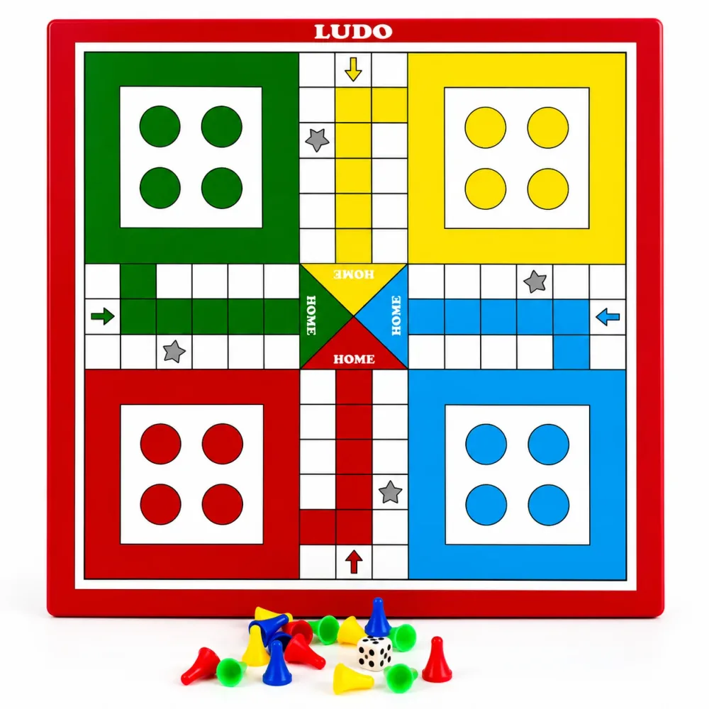 4 in 1 Wooden Puzzle Toy – Tangram, Tic Tac Toe & Ludo alternate view